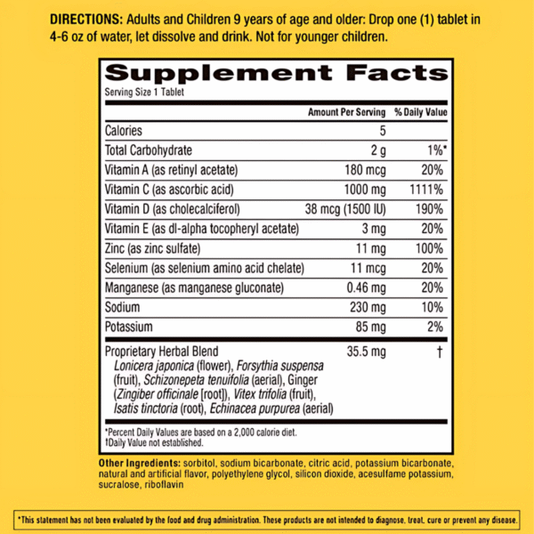 Airborne Effervescent Tablets – Zesty Orange - Image 4