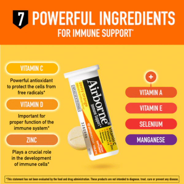 Airborne Effervescent Tablets – Zesty Orange - Image 6