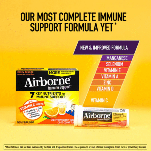 Airborne Effervescent Tablets – Zesty Orange - Image 8