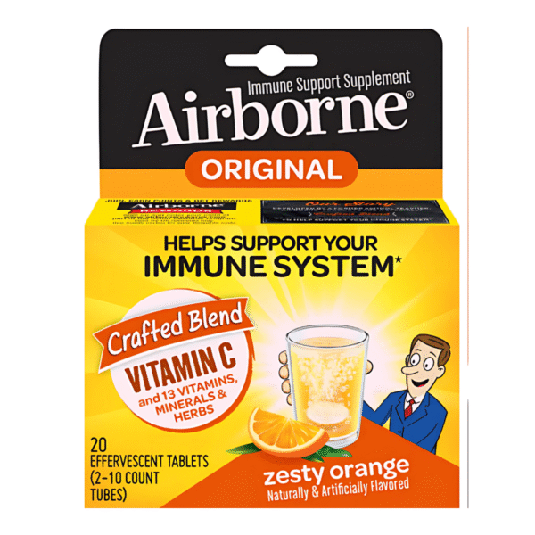 Airborne Effervescent Tablets – Zesty Orange